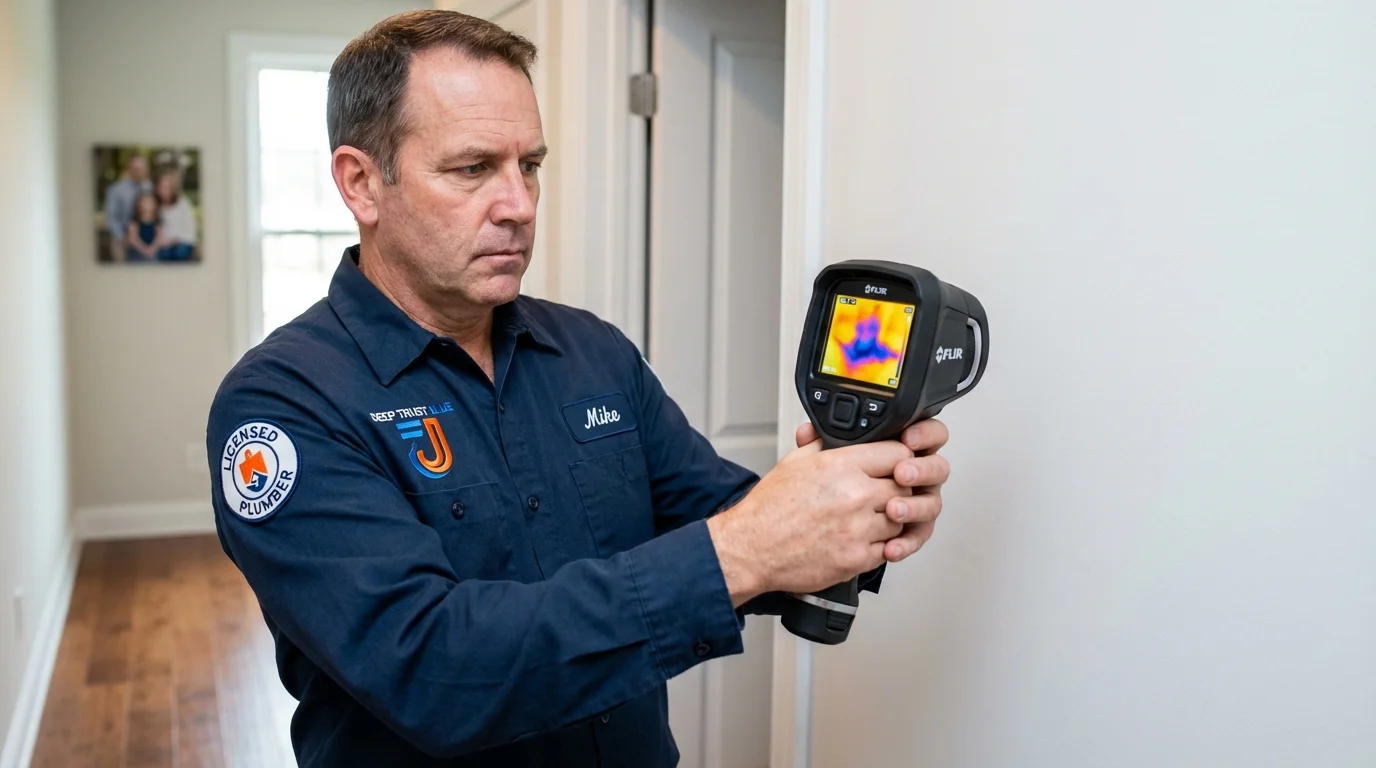 Thermal imaging leak detection by Johns Plumbing LLC in Bodega Bay